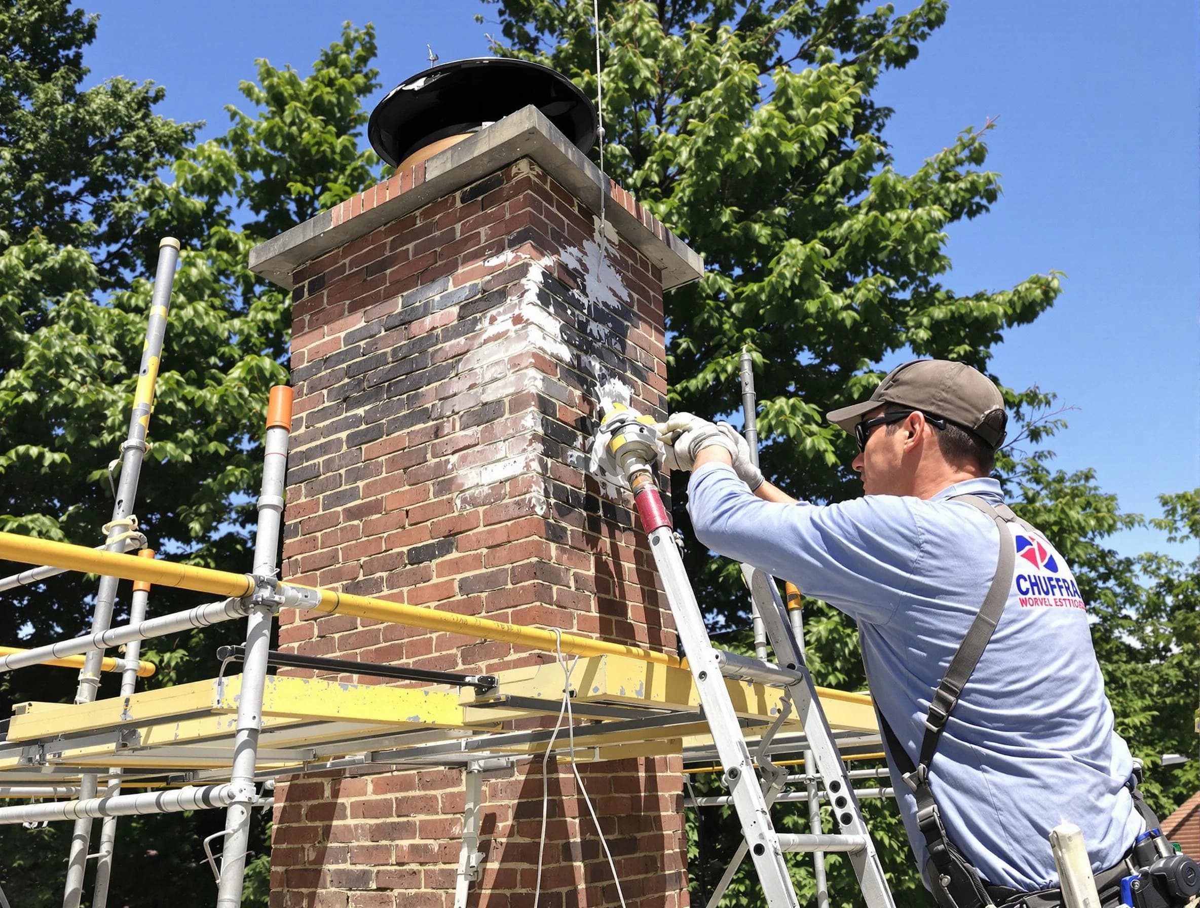 Structural chimney repair by Emporia Chimney Sweep in Emporia, VA