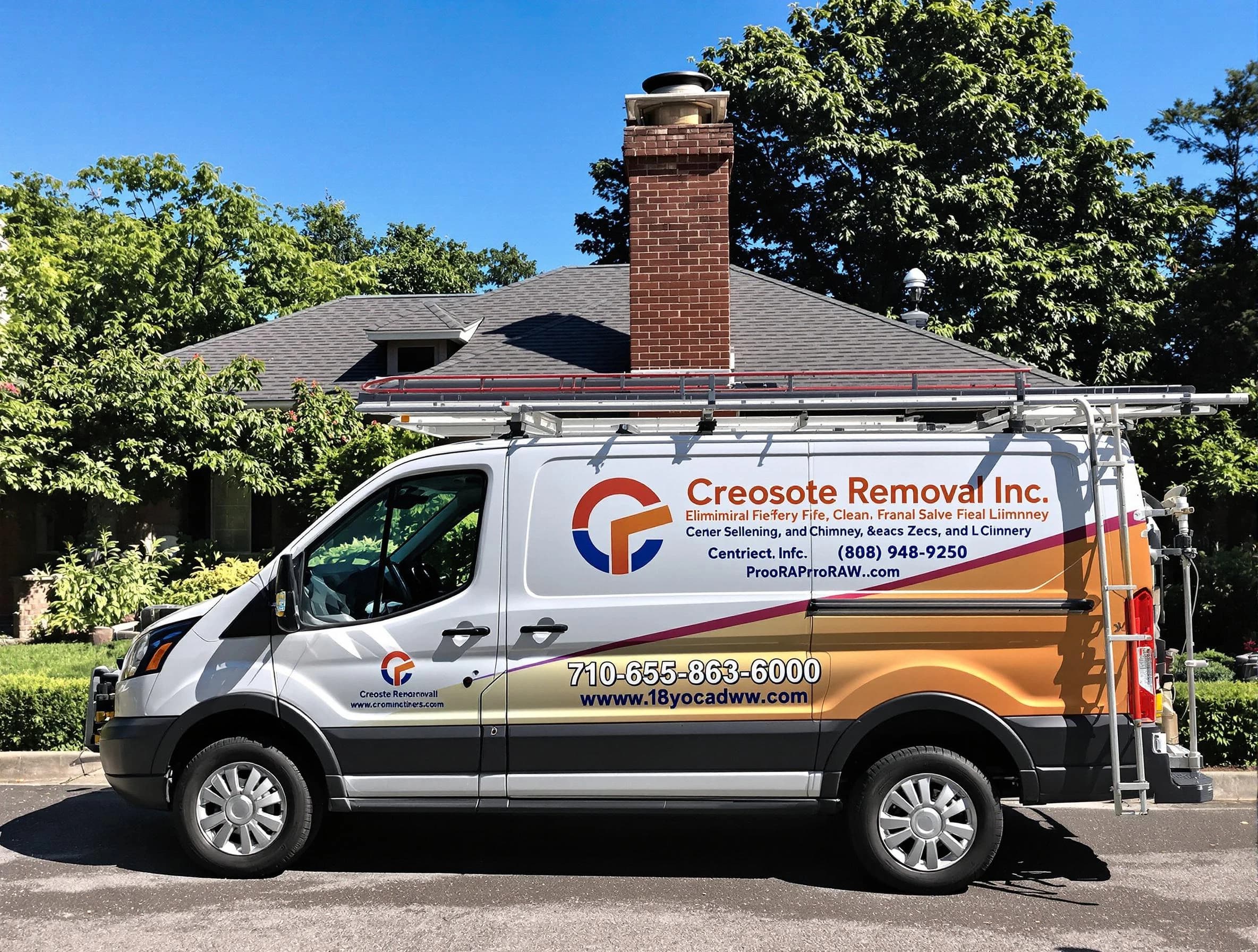 Emporia Chimney Sweep technician removing creosote safely in Emporia, VA