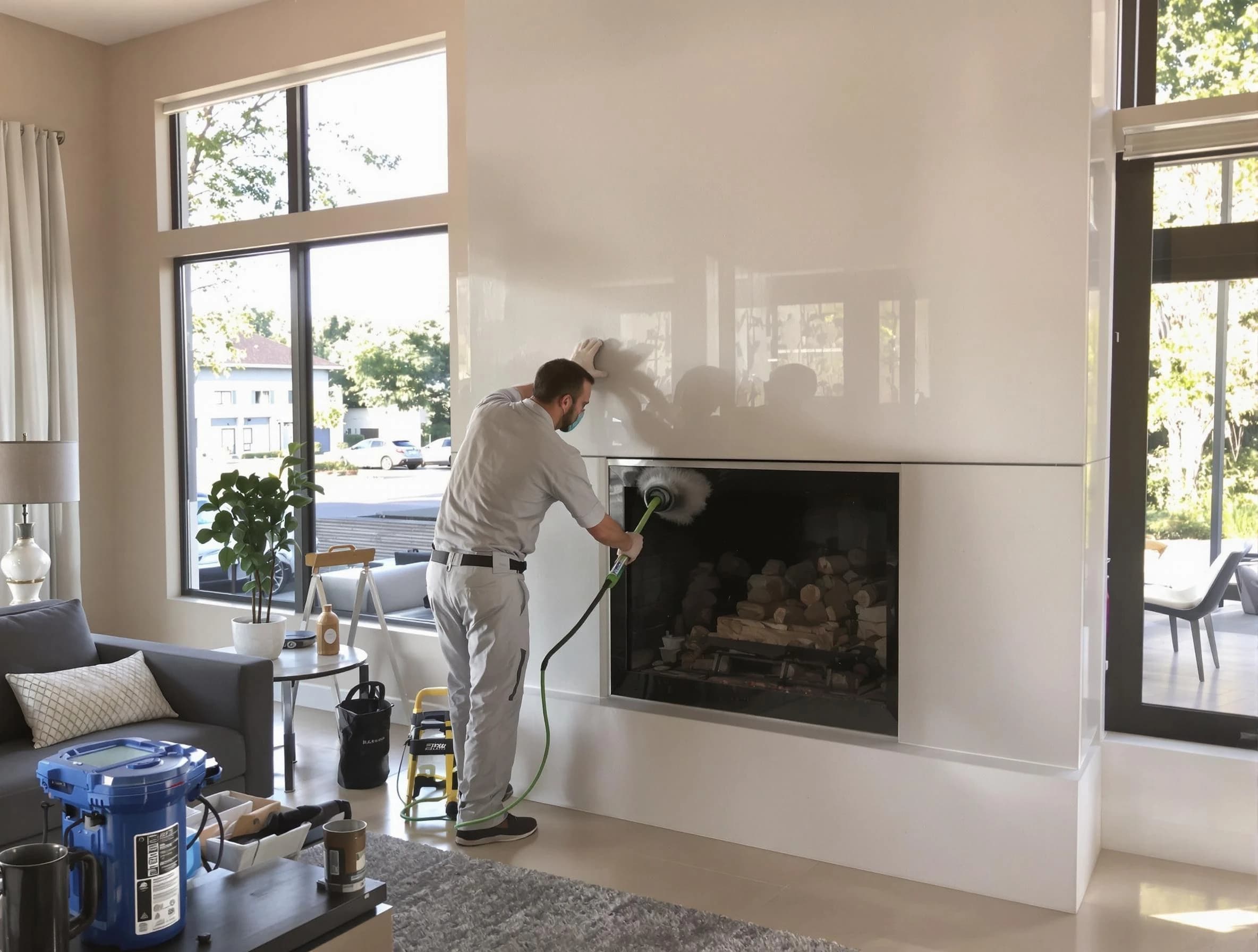 Emporia Chimney Sweep performing thorough soot removal in Emporia, VA