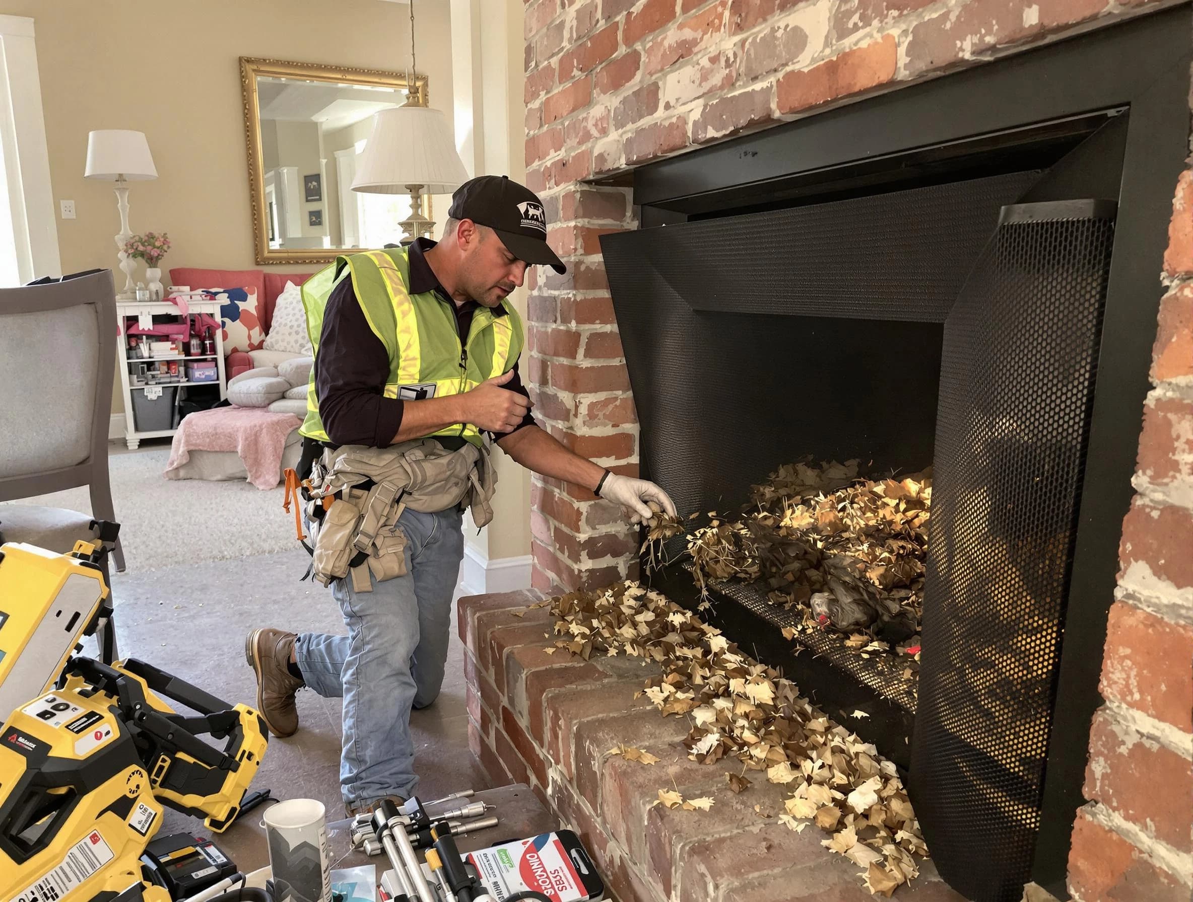 Safe screening installation by Emporia Chimney Sweep in Emporia, VA