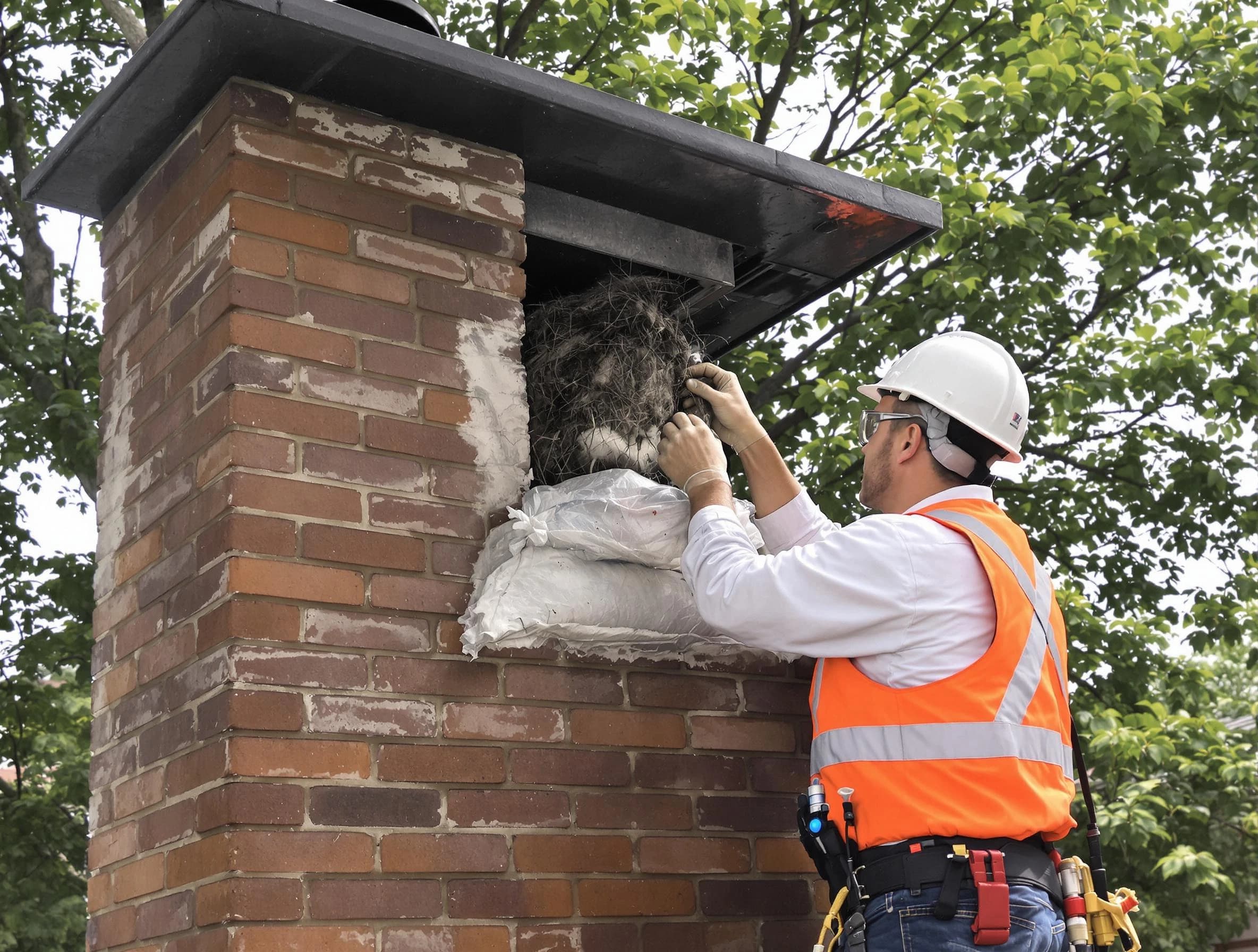 Humane removal of debris and animals by Emporia Chimney Sweep in Emporia, VA