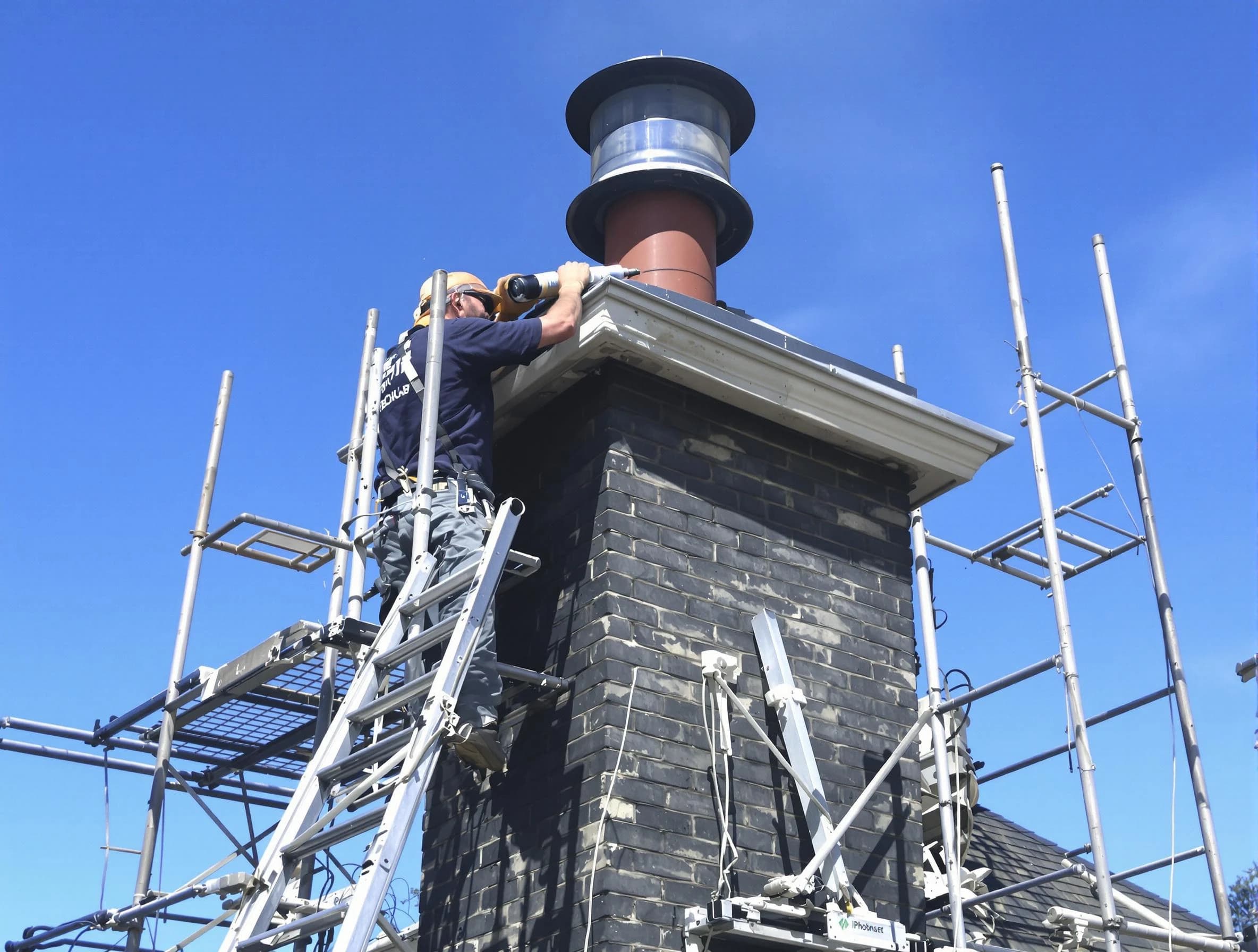 Sturdy chimney crown finished by Emporia Chimney Sweep in Emporia, VA