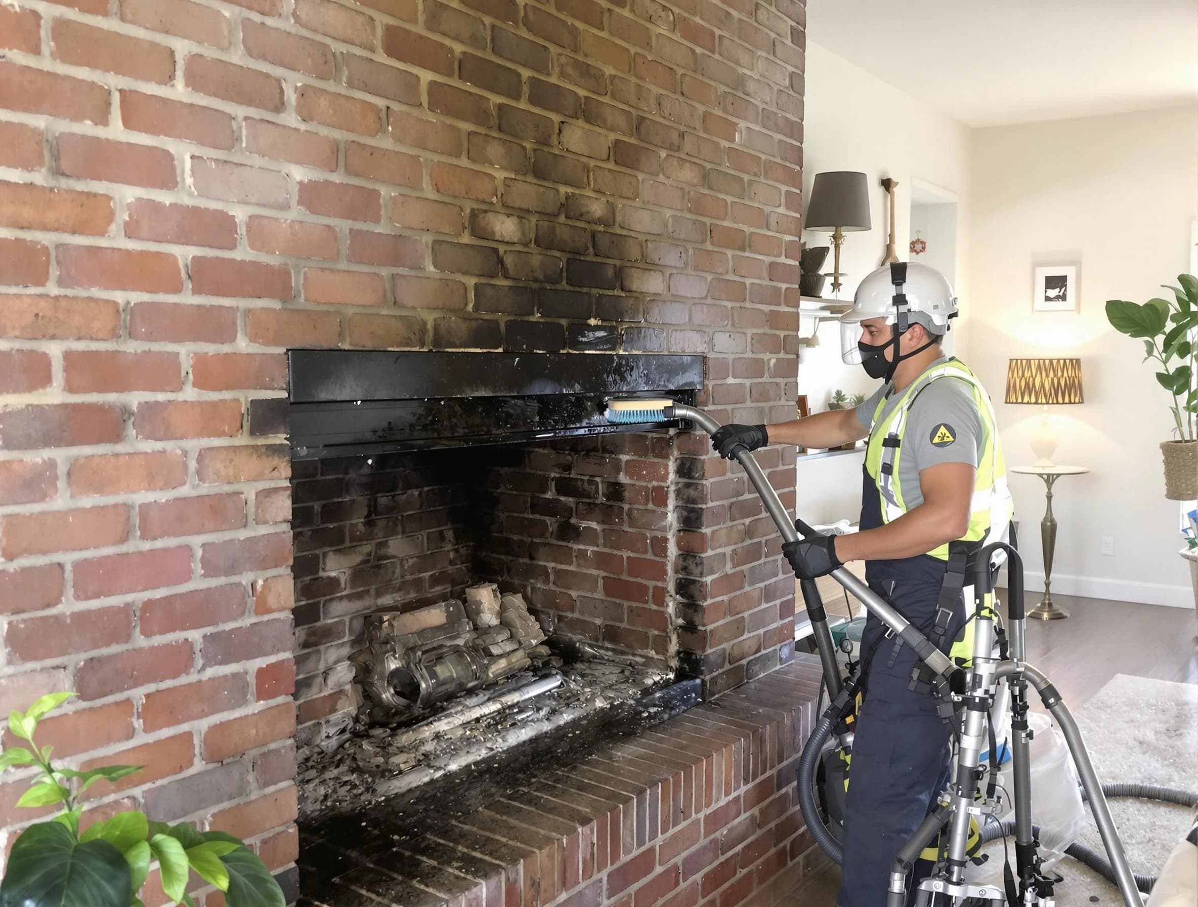 Emporia Chimney Sweep providing fireplace cleaning services in Emporia, VA