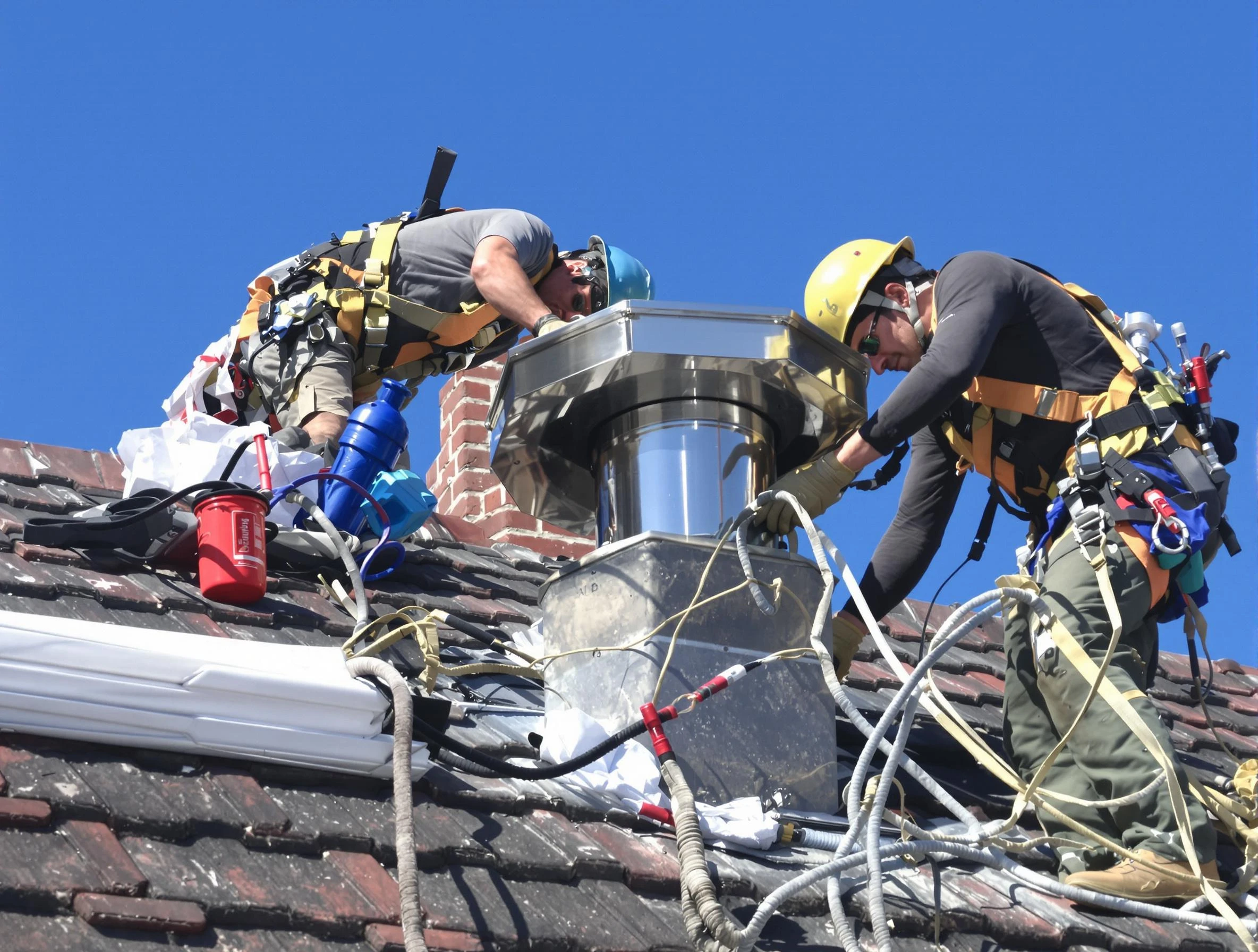 Protective chimney cap installed by Emporia Chimney Sweep in Emporia, VA
