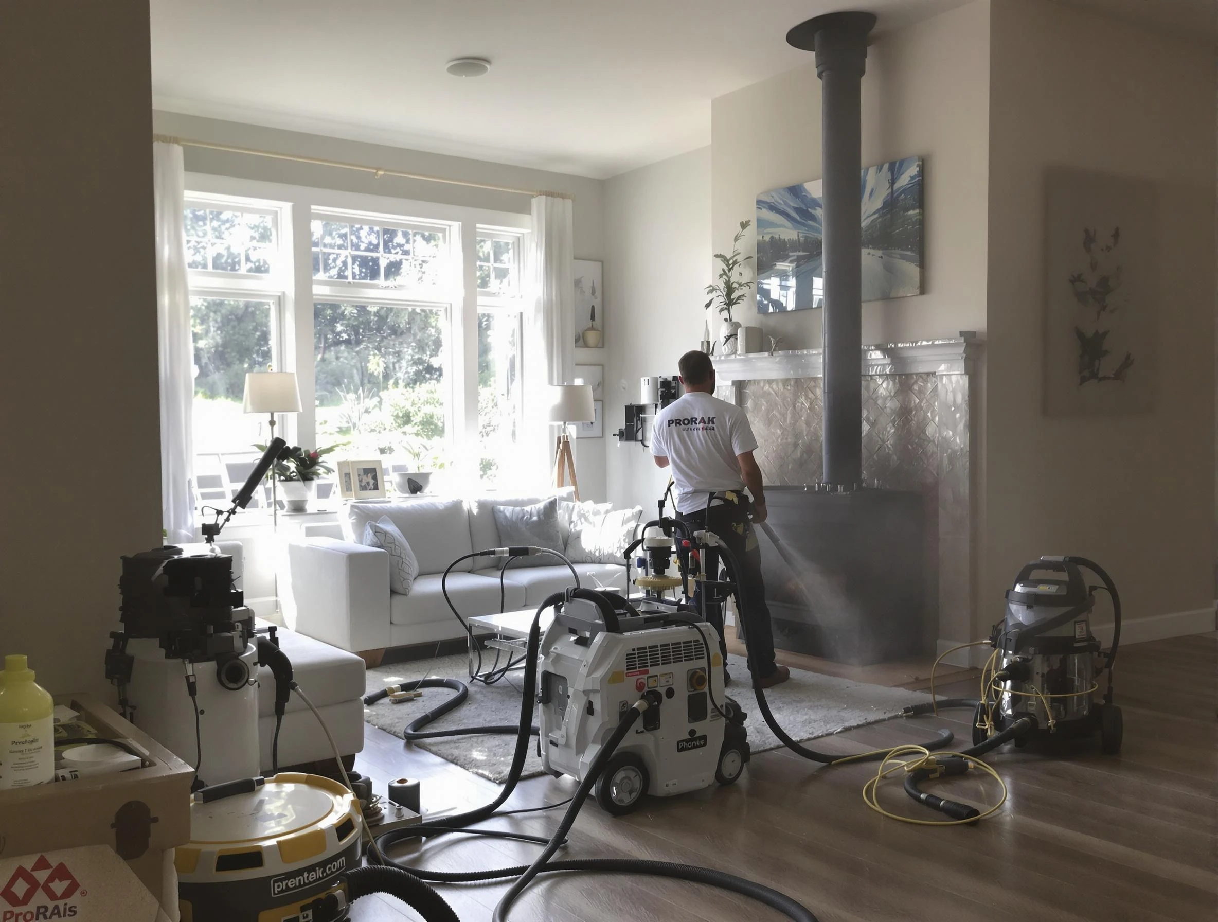 Soot removal service by Emporia Chimney Sweep for a fireplace in Emporia, VA